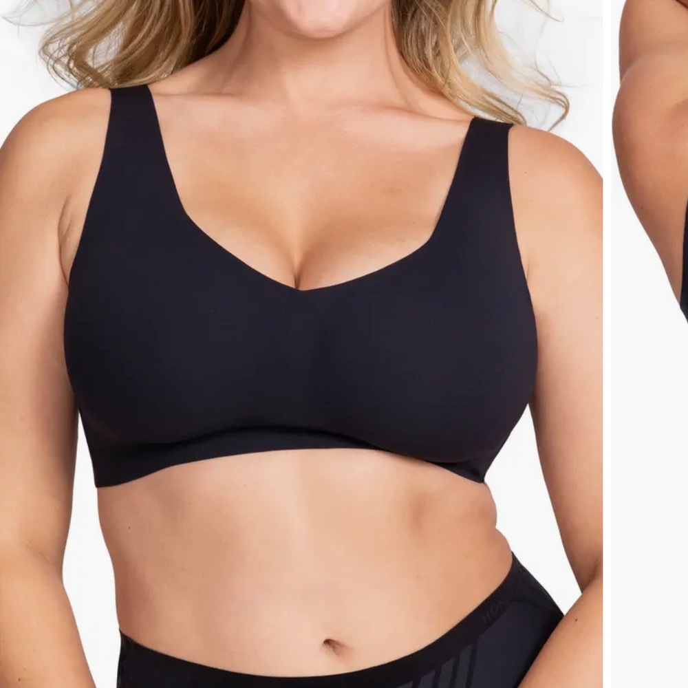 HONELOVE black v neck bra | XL